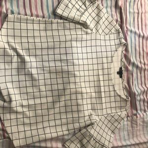 Black and white blouse